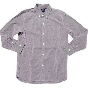 GAP Kids Plaid Boys XL Red Non Iron Button Front Collared Preppy Check‎ Classic